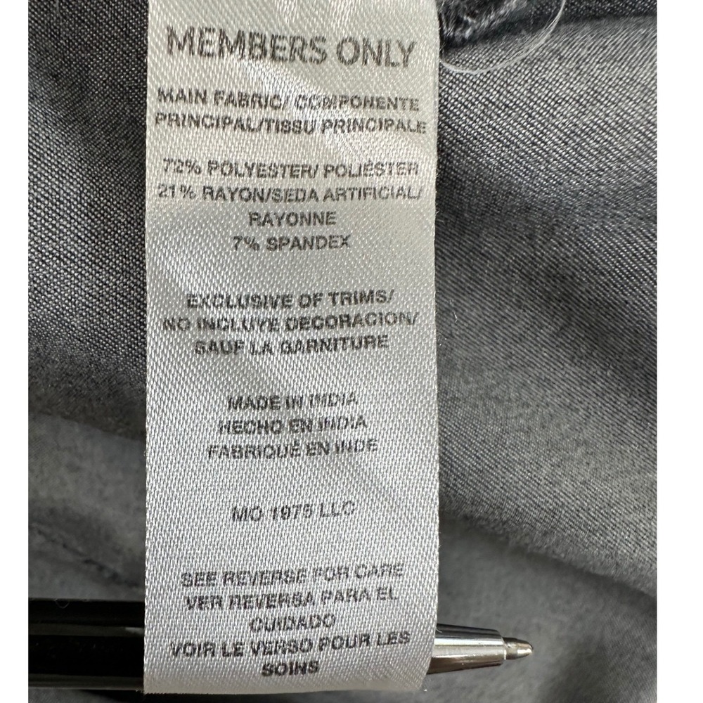 Members Only Scrub Set Mens Size M Gray V-Neck Top Jogger Cargo Pants 2 Piece - Picture 5 of 16